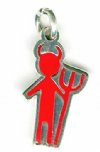Sterling Silver 19x11mm Boy Devil Pendant